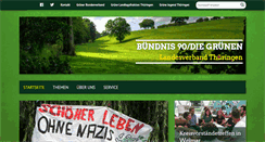 Desktop Screenshot of gruene-thueringen.de
